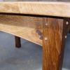 Detail of an Oak dining table