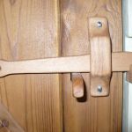 Wooden door latch - available in various timbers £30